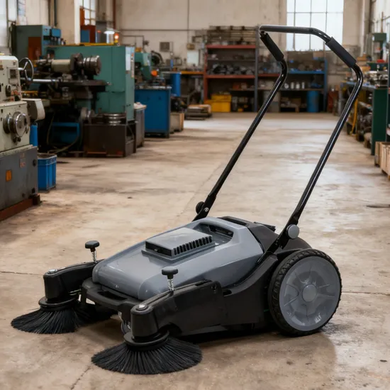Commercial Grade Al920 Manual Hand Push Floor Sweeper 3680 Efficiency Ideal for Parking Lots Airports & High Speed Rail Station Hard Surfaces